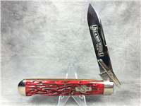 SCHATT & MORGAN QUEEN File & Wire 04121L Red Bone Cheetah Knife