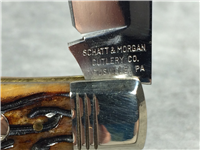 2005 SCHATT & MORGAN QUEEN File & Wire 041140 Bone Gunstock Knife