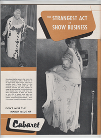 CABARET   Vol. I #10    (Entertainment Pub., February, 1956) Do May