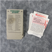 DINOSAURS ATTACK Complete 55 Card Set + 11 Sticker Sheets (Topps, 1988)
