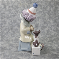 PIERROT WITH CONCERTINA 5-3/4 inch Porcelain Figurine  (Lladro, #5279)