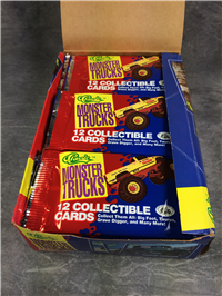 CLASSIC MONSTER TRUCKS Collector Cards Box 34 Packs (Classic Games, 1990)