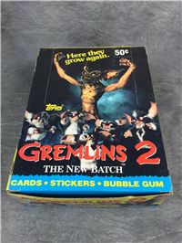 GREMLINS 2 Collector Cards Full Box of 36 Unopened Packs + Poster (Topps, 1990)