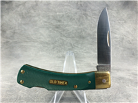 SCHRADE OLD TIMER 5OTG Green Bruin Sawcut Lockback