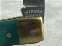 SCHRADE OLD TIMER 5OTG Green Bruin Sawcut Lockback