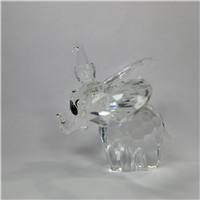 Crystal DUMBO ELEPHANT 2-5/8 inch Figurine with Black Eyes (Swarovski, 7640 NR 100 001, 1990)