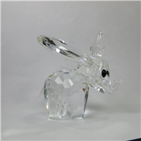 Crystal DUMBO ELEPHANT 2-5/8 inch Figurine with Black Eyes (Swarovski, 7640 NR 100 001, 1990)