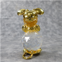 Crystal & Gold MINNIE MOUSE 2-1/2 inch Trimlite Figurine (Swarovski, c 1980)