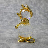 Crystal & Gold MINNIE MOUSE 2-1/2 inch Trimlite Figurine (Swarovski, c 1980)