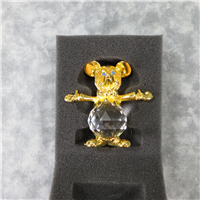 Crystal & Gold MICKEY MOUSE 2-1/2 inch Trimlite Figurine (Swarovski, c 1980)