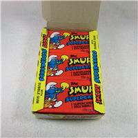 SMURFS Supercards Complete Box, 24 Packs   (Topps, 1982)