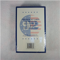 DECISION '92 Trading Cards, Complete Box of 36 Cello Packs (AAA Sports, 1992)