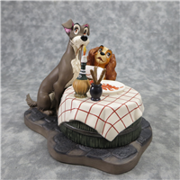 JOE, TRAMP, LADY & TONY Bella Notte 7-1/2 inch Disney Figurine Set (WDCC, 11K-41284-0, 1998)