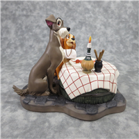 JOE, TRAMP, LADY & TONY Bella Notte 7-1/2 inch Disney Figurine Set (WDCC, 11K-41284-0, 1998)