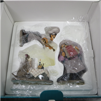 JOE, TRAMP, LADY & TONY Bella Notte 7-1/2 inch Disney Figurine Set (WDCC, 11K-41284-0, 1998)