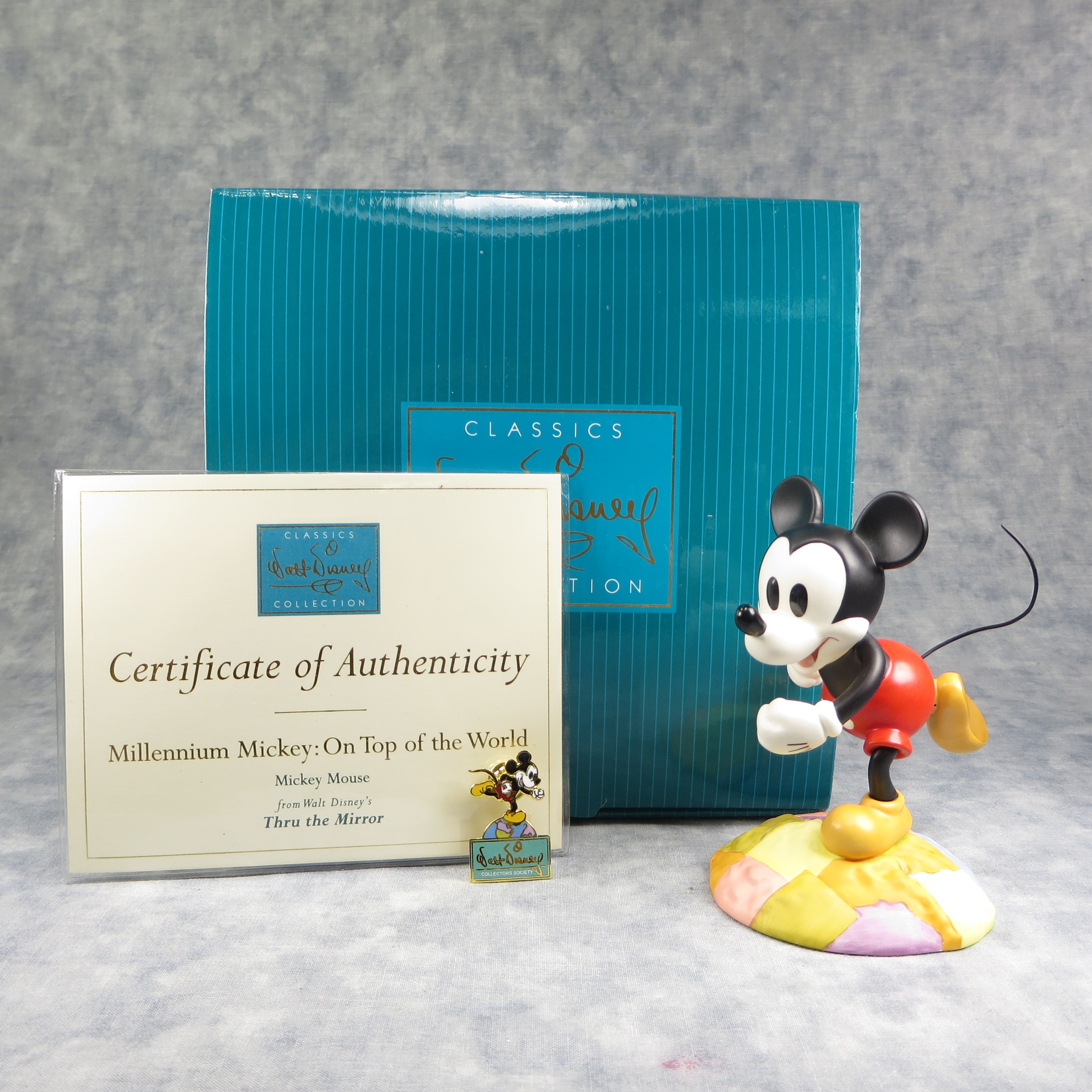 How much is MICKEY MOUSE On Top of the World 4-1/2 inch 