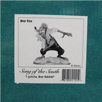 BRER FOX I Gotcha, Brer Rabbit! 3-7/8 inch Disney Figurine (WDCC, 11K-41101-0, 1996)