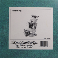 FIDDLER PIG Hey Diddle Diddle, I Play on My Fiddle 4-7/8 inch Disney Figurine (WDCC, 11K-41038-0, 1993-1998)