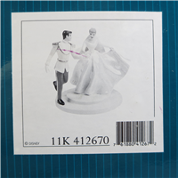 PRINCE CHARMING & CINDERELLA Fairy Tale Wedding 9-1/2 inch Disney Cake Topper Figurine (WDCC, 11K-41267-0, 1998-2000)