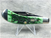 2009 CASE XX USA TB62110 SS Green Jigged Bone Small Saddlehorn