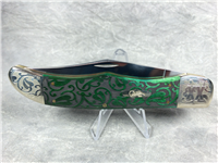 2010 CASE XX 6165 SS Green Ivy Laser Design Folding Hunter