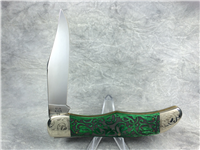 2010 CASE XX 6165 SS Green Ivy Laser Design Folding Hunter