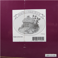 ENCHANTED PLACES Fifer Pig's Straw House 2-1/2 inch Disney Sculpture (WDCC, 11K-41205-0, 1996-1998)