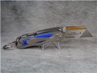 KOBALT Stainless Steel Folding Lockback Utility Razor Knife with Sheath