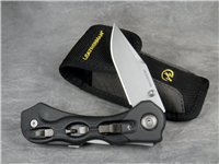 LEATHERMAN Black Folding Lockback  with Built-In Screwdriver and Sheath