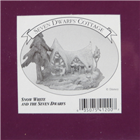 SEVEN DWARFS' COTTAGE 6-3/4 inch Disney Enchanted Places Sculpture (WDCC, 11K-41200-0, 1995-1999)