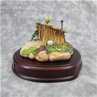 FIDDLER PIG'S STICK HOUSE 2-1/4 inch Disney Enchanted Places Sculpture (WDCC, 11K-41204-0, 1996-1998)