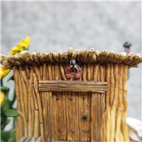 FIDDLER PIG'S STICK HOUSE 2-1/4 inch Disney Enchanted Places Sculpture (WDCC, 11K-41204-0, 1996-1998)