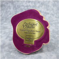 FIDDLER PIG'S STICK HOUSE 2-1/4 inch Disney Enchanted Places Sculpture (WDCC, 11K-41204-0, 1996-1998)