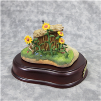 FIDDLER PIG'S STICK HOUSE 2-1/4 inch Disney Enchanted Places Sculpture (WDCC, 11K-41204-0, 1996-1998)
