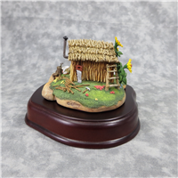 FIDDLER PIG'S STICK HOUSE 2-1/4 inch Disney Enchanted Places Sculpture (WDCC, 11K-41204-0, 1996-1998)
