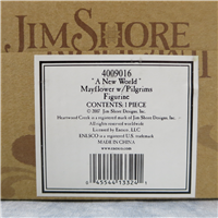 A NEW WORLD 9-3/4 inch Mayflower with Pilgrims Figurine (Jim Shore, Enesco, 4009016, 2007)