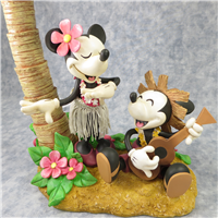 MINNIE & MICKEY MOUSE 14-3/4 inch Bobble Hawaiian Lamp (Disney Direct, 43785)