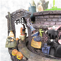 HALLOWEEN TOWN 8-3/4 inch Nightmare Before Christmas Snow Globe (Disney Direct, Touchstone Pictures, 1993 )