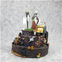 HALLOWEEN TOWN 8-3/4 inch Nightmare Before Christmas Snow Globe (Disney Direct, Touchstone Pictures, 1993 )