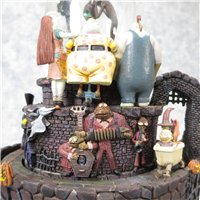HALLOWEEN TOWN 8-3/4 inch Nightmare Before Christmas Snow Globe (Disney Direct, Touchstone Pictures, 1993 )