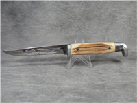 QUEEN Fixed Blade Hunting Knife with Leather Sheath