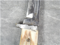 QUEEN Fixed Blade Hunting Knife with Leather Sheath