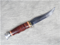 KABAR 1223 Stacked Leather Skinner Hunting Knife