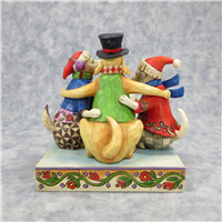 CAROLING CANINES 5-1/2 inch Three Caroling Dogs Figurine (Jim Shore, Enesco, 4010898, 2008)