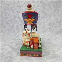 TWAS THE NIGHT BEFORE CHRISTMAS 7-1/2 inch Deer Over House Figurine (Jim Shore, Enesco, 4001860, 2005)