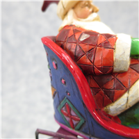 TWAS THE NIGHT BEFORE CHRISTMAS 7-1/2 inch Deer Over House Figurine (Jim Shore, Enesco, 4001860, 2005)