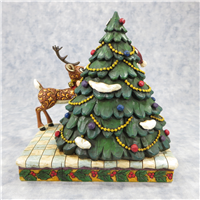 RUDOLPH & SANTA 7 inch Rudolph The Red-Nosed Reindeer Figurine (Jim Shore, Enesco, 4008338, 2007)