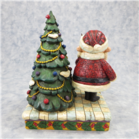 RUDOLPH & SANTA 7 inch Rudolph The Red-Nosed Reindeer Figurine (Jim Shore, Enesco, 4008338, 2007)