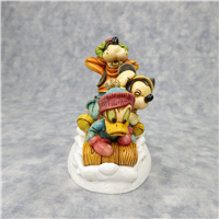 SNOW DAY WITH FRIENDS 4-3/8 inch Disney Box Figurine (Harmony Kingdom, WDWRMFC2, 2004)
