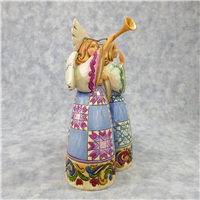 CHOIRS OF ANGELS REJOICE 7-3/4 inch Triple Angel Figurine (Jim Shore, Enesco, 4031696, 2012)
